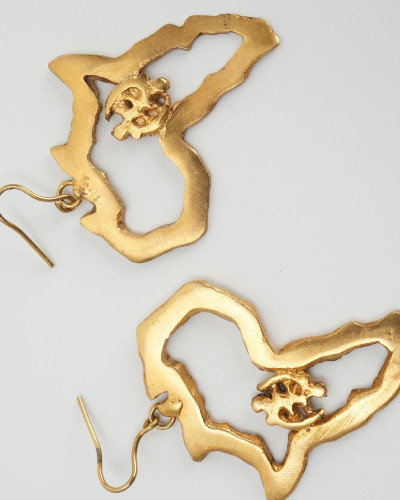 Boucles d’oreilles Queen Afrique - Symbole adinkra Nyame