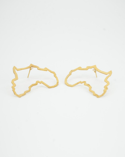 Boucles d'oreilles Queen Africa puces