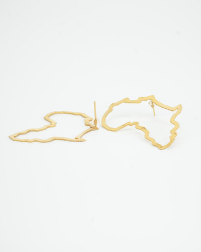 Boucles d'oreilles Queen Africa puces