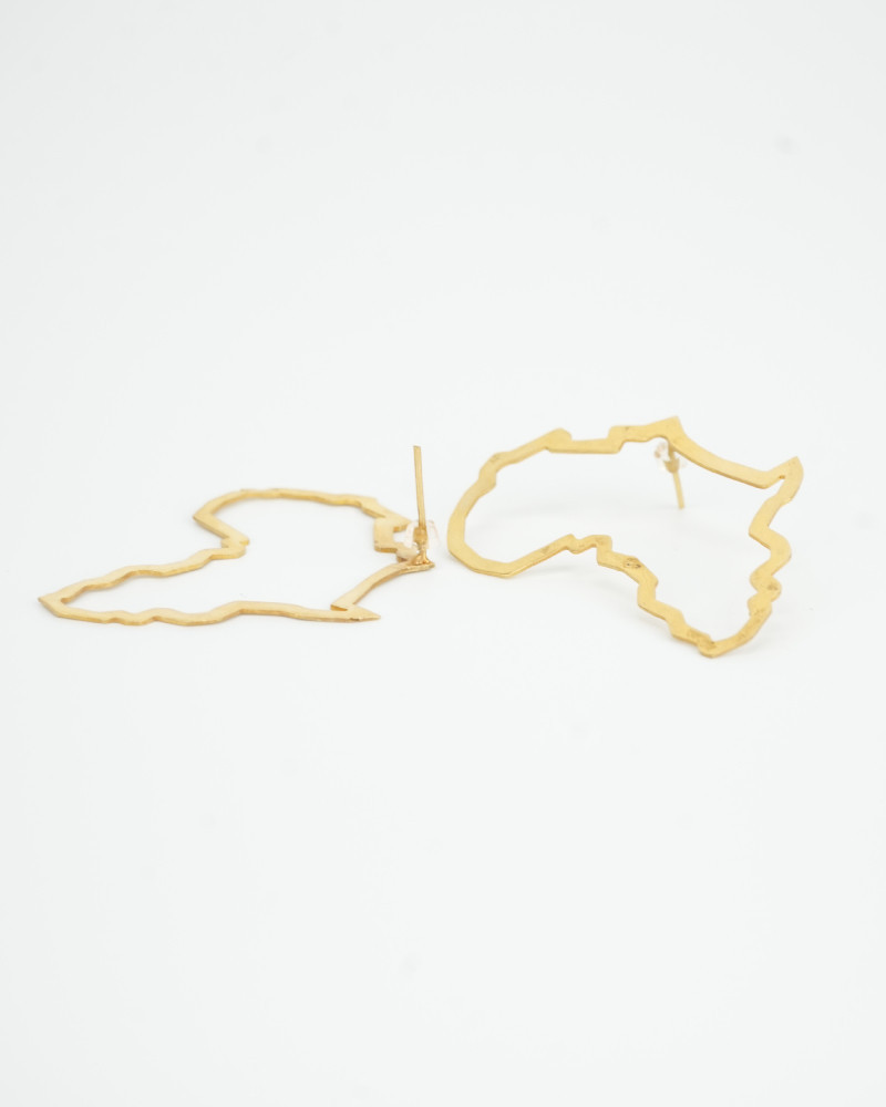 Boucles d'oreilles Queen Africa puces