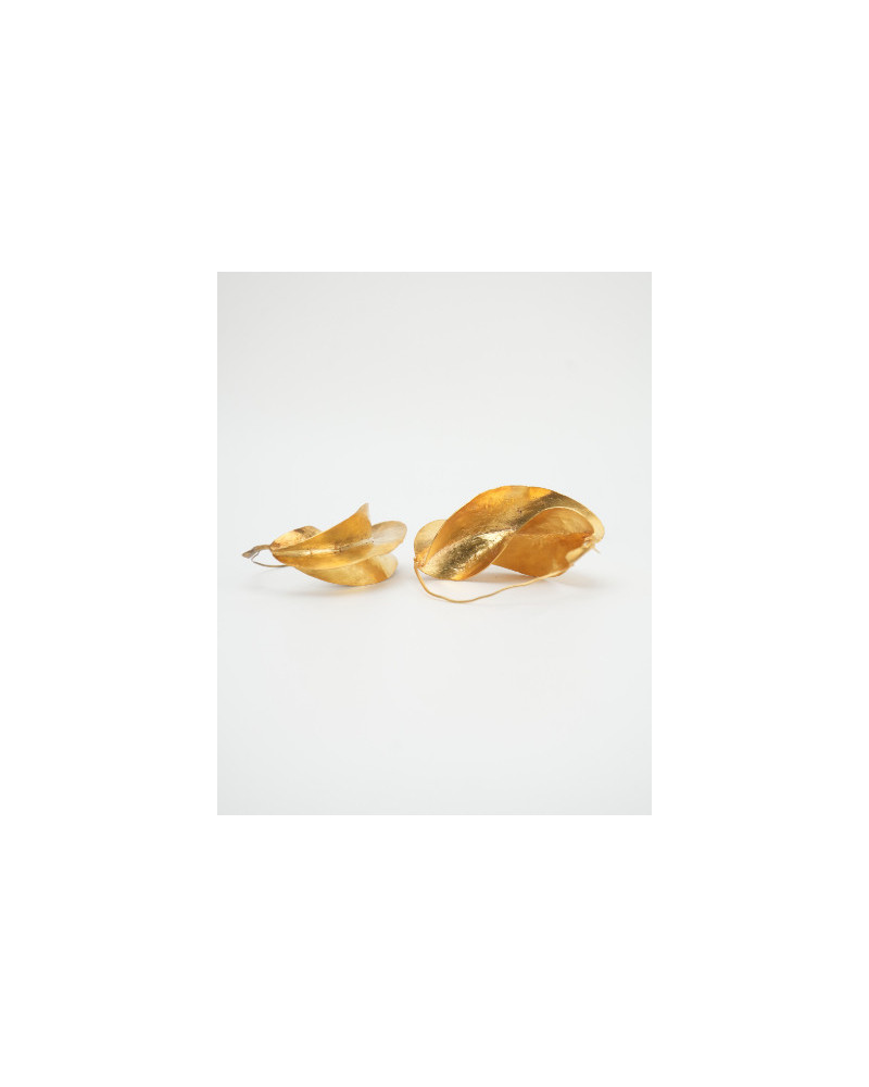 Boucles d’oreilles Fulani Maxi – Bronze artisanal 9x7 cm