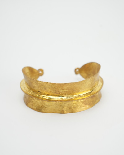 Bracelet Fulani – Bijou doré artisanal africain