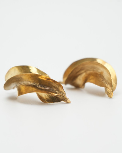 Boucles d’oreilles Fulani allongées – Bronze artisanal du Mali