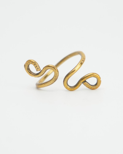 Bague fantaisie en bronze doré – Aya