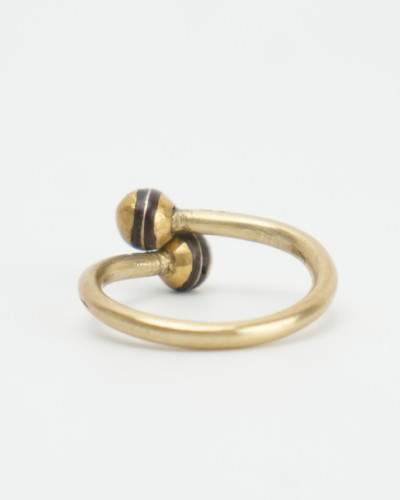 Bague Touareg Lalla – Bronze doré artisanal