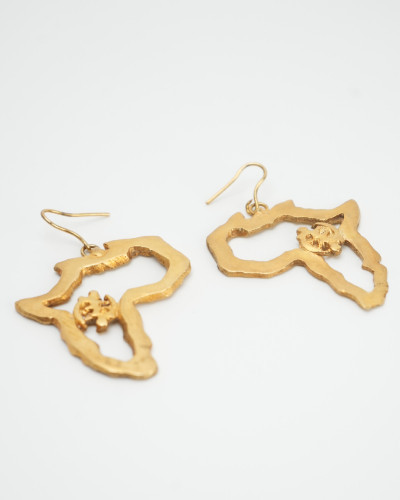 Boucles d’oreilles Queen Afrique - Symbole adinkra Nyame